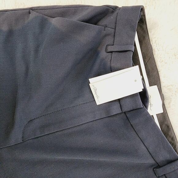 NWT 3.1 Phillip Lim Navy High Waisted Slim Cropped Ankle Trouser Pleated 8 - Picture 8 of 11